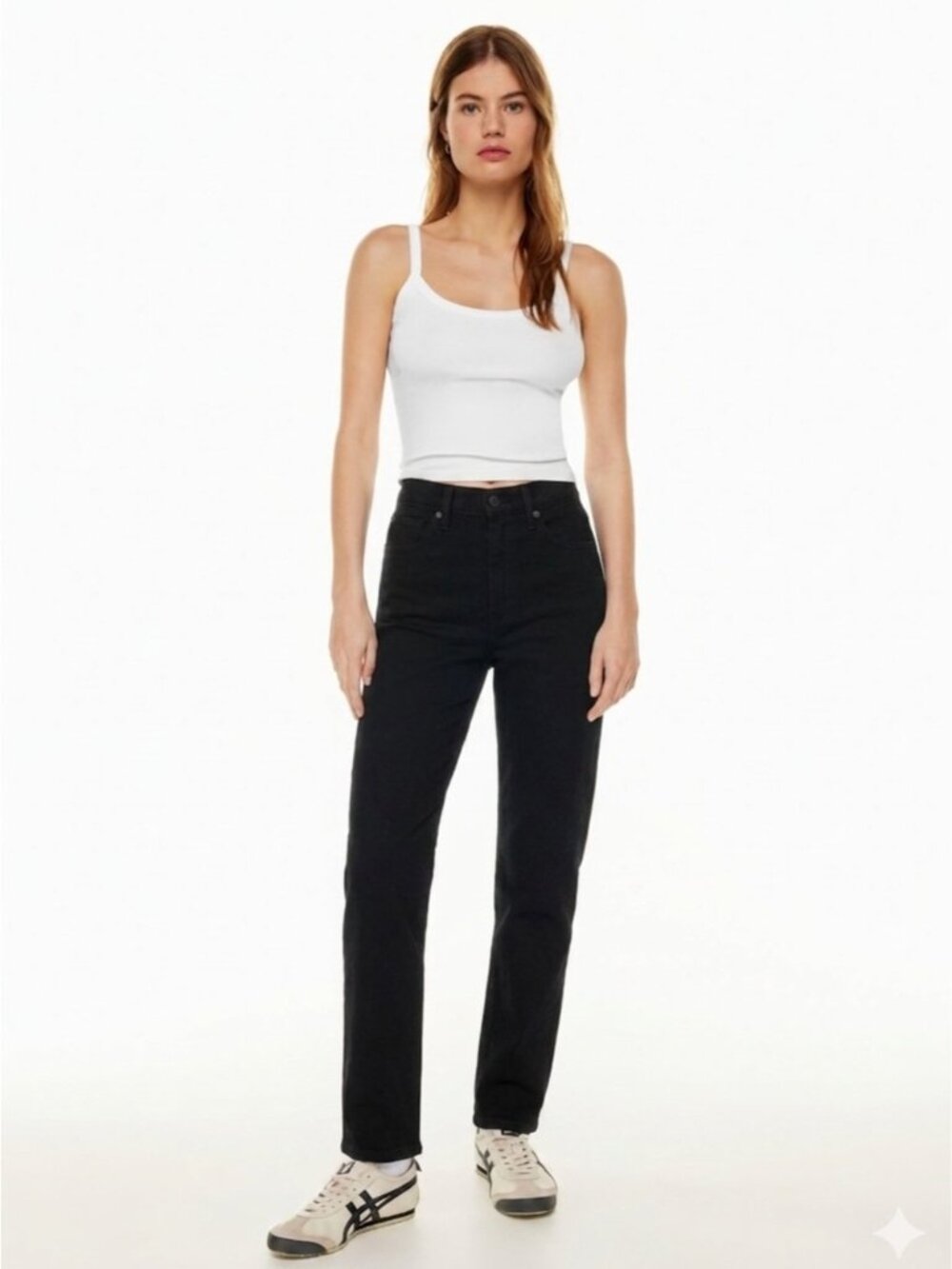 Aritzia Levis 80s‎ Mom Jean Stonewash BLACK Denim High Rise Vintage loose Fit 30